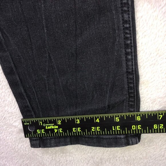 Levi's Women's 512 Jeans Size 16 Slim Taper Black Denim Classic Casual Travel - Picture 8 of 16